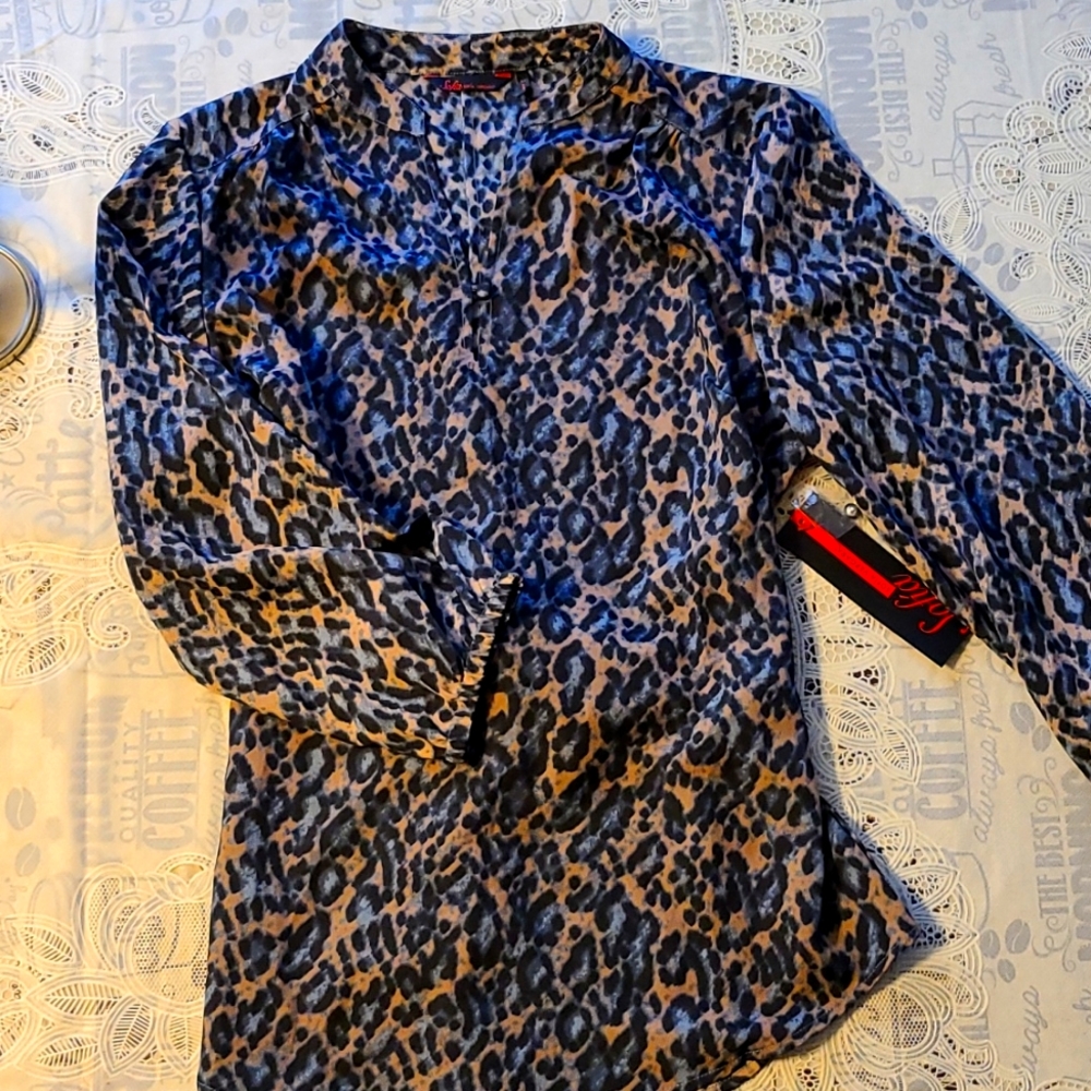 Sofia Vergara Animal Print Blouse